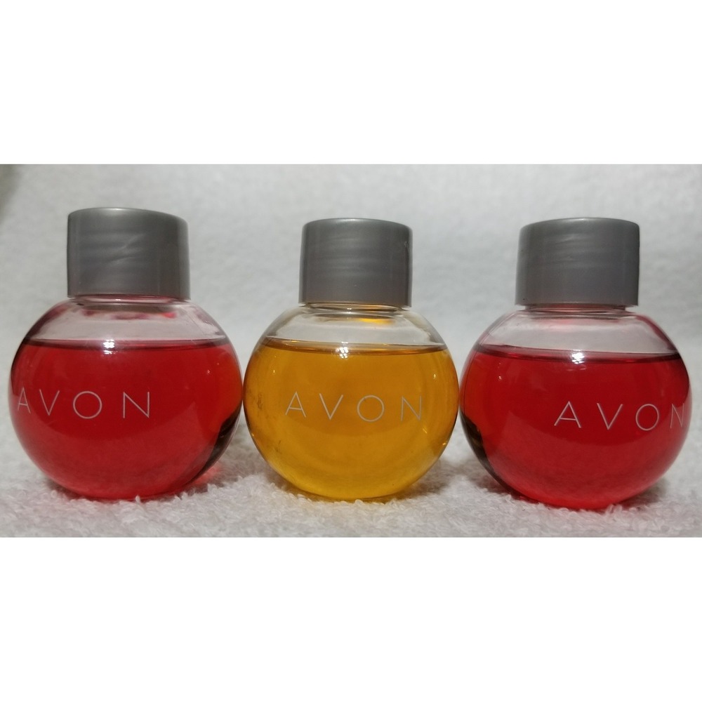 3 Avon HOT APPLE PIE & PEPPERMINT DELIGHT Bubble Bath Travel Size 1 oz/30mL New